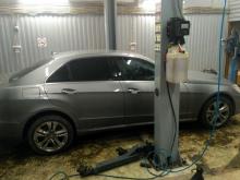 Общий вид  Mercedes E250 после установки проставок