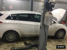 Автомобиль  Heyndai i40 до установки проставок