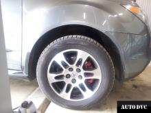 Acura MDX перед после установки проставок