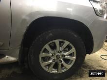 Передняя часть Land Cruiser 200 после установки проставок
