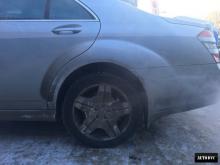 Задняя часть Mercedes S600 после окончания работ