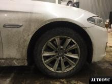 Передняя часть BMW 5er VI после установки проставок
