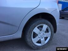 Задняя часть Chevrolet Aveo I Рестайлинг после установки проставок