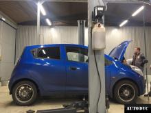 Общий вид Chevrolet Spark III до установки проставок