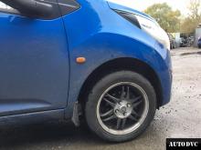 Передняя часть Chevrolet Spark III после установки проставок
