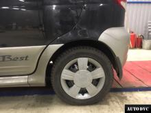 Задняя часть Daewoo Matiz до установки проставок