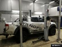 Общий вид Ford Ranger до установки проставок