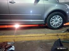 Передняя часть Volkswagen Golf Plus I после установки проставки
