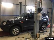 Общий вид Hyundai Santa Fe после установки проставок