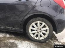 Задняя часть Mercedes A150 после установки проставок