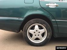 Задняя часть Mercedes-Benz S-klasse III (W140) Рестайлинг после установки проставок