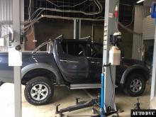 Общий вид  Mitsubishi L200 после установки проставок