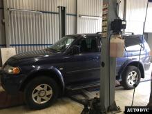 Общий вид Mitsubishi Pajero до установки проставок