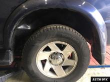 Задняя часть Mitsubishi Pajero до установки проставок