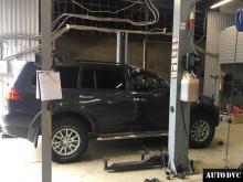 Общий вид Mitsubishi Pajero Sport до установки проставок