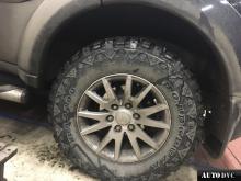 Задняя часть Mitsubishi Pajero до установки проставок