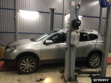 Общий вид Nissan Qashqai I Рестайлинг после установки проставок