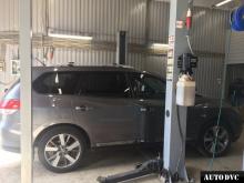Общий вид Nissan Rathfinder до установки проставок