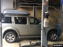 Общий вид Nissan Pathfinder после установки проставок