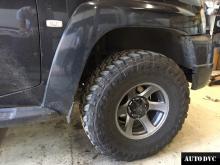 Передняя часть Nissan Patrol V до установки проставок