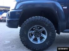 Передняя часть  Nissan Patrol V после установки проставок