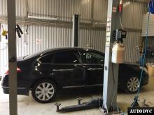 Общий вид Nissan Teana до установки проставок