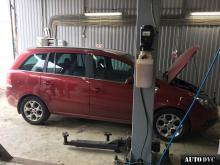 Общий вид Opel Zafira до установки проставок