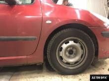 Передняя часть Peugeot 307 до установки проставок