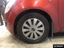 Передняя часть Suzuki Splash до установки проставок