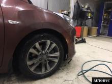 Передняя часть Hyundai i30 до установки проставок